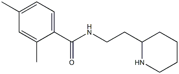 2,4-dimethyl-N-(2-piperidin-2-ylethyl)benzamide Struktur