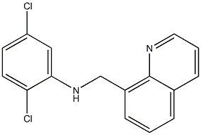 2,5-dichloro-N-(quinolin-8-ylmethyl)aniline Struktur