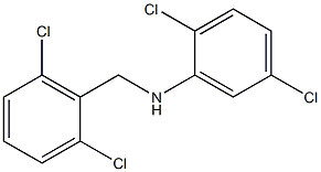 2,5-dichloro-N-[(2,6-dichlorophenyl)methyl]aniline Struktur