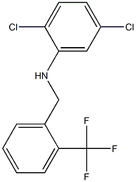 2,5-dichloro-N-{[2-(trifluoromethyl)phenyl]methyl}aniline Struktur