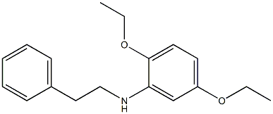 2,5-diethoxy-N-(2-phenylethyl)aniline Struktur