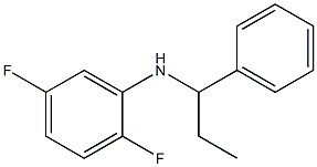 2,5-difluoro-N-(1-phenylpropyl)aniline Struktur