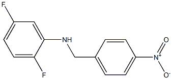 2,5-difluoro-N-[(4-nitrophenyl)methyl]aniline Struktur