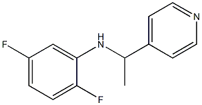 2,5-difluoro-N-[1-(pyridin-4-yl)ethyl]aniline Struktur