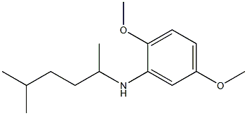 2,5-dimethoxy-N-(5-methylhexan-2-yl)aniline Struktur