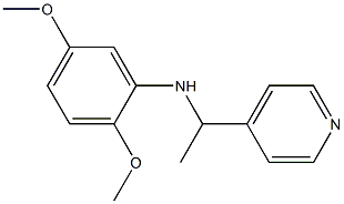 2,5-dimethoxy-N-[1-(pyridin-4-yl)ethyl]aniline Struktur