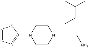 2,5-dimethyl-2-[4-(1,3-thiazol-2-yl)piperazin-1-yl]hexan-1-amine Struktur