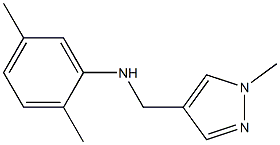 2,5-dimethyl-N-[(1-methyl-1H-pyrazol-4-yl)methyl]aniline Struktur