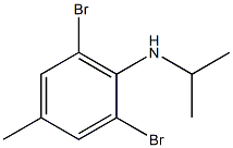 2,6-dibromo-4-methyl-N-(propan-2-yl)aniline Struktur