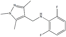 2,6-difluoro-N-[(1,3,5-trimethyl-1H-pyrazol-4-yl)methyl]aniline Struktur