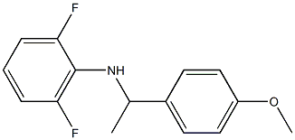 2,6-difluoro-N-[1-(4-methoxyphenyl)ethyl]aniline Struktur