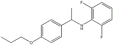 2,6-difluoro-N-[1-(4-propoxyphenyl)ethyl]aniline Struktur