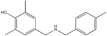 2,6-dimethyl-4-({[(4-methylphenyl)methyl]amino}methyl)phenol Struktur