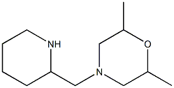 2,6-dimethyl-4-(piperidin-2-ylmethyl)morpholine Struktur