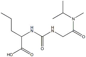 2-[({[methyl(propan-2-yl)carbamoyl]methyl}carbamoyl)amino]pentanoic acid Struktur