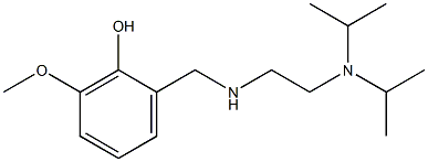 2-[({2-[bis(propan-2-yl)amino]ethyl}amino)methyl]-6-methoxyphenol Struktur