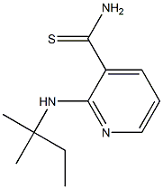 2-[(1,1-dimethylpropyl)amino]pyridine-3-carbothioamide Struktur