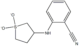 2-[(1,1-dioxidotetrahydrothien-3-yl)amino]benzonitrile Struktur