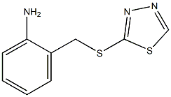 2-[(1,3,4-thiadiazol-2-ylsulfanyl)methyl]aniline Struktur