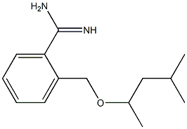 2-[(1,3-dimethylbutoxy)methyl]benzenecarboximidamide Struktur