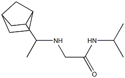 2-[(1-{bicyclo[2.2.1]heptan-2-yl}ethyl)amino]-N-(propan-2-yl)acetamide Struktur