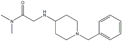 2-[(1-benzylpiperidin-4-yl)amino]-N,N-dimethylacetamide Struktur