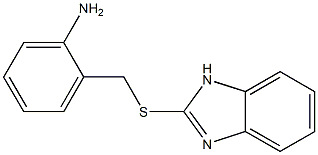 2-[(1H-1,3-benzodiazol-2-ylsulfanyl)methyl]aniline Struktur