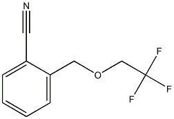 2-[(2,2,2-trifluoroethoxy)methyl]benzonitrile Struktur