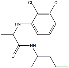 2-[(2,3-dichlorophenyl)amino]-N-(pentan-2-yl)propanamide Struktur