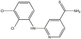 2-[(2,3-dichlorophenyl)amino]pyridine-4-carbothioamide Struktur