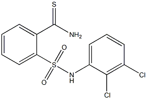 2-[(2,3-dichlorophenyl)sulfamoyl]benzene-1-carbothioamide Struktur