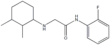 2-[(2,3-dimethylcyclohexyl)amino]-N-(2-fluorophenyl)acetamide Struktur