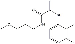 2-[(2,3-dimethylphenyl)amino]-N-(3-methoxypropyl)propanamide Struktur