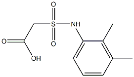 2-[(2,3-dimethylphenyl)sulfamoyl]acetic acid Struktur