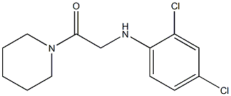 2-[(2,4-dichlorophenyl)amino]-1-(piperidin-1-yl)ethan-1-one Struktur