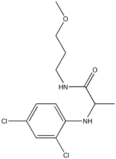 2-[(2,4-dichlorophenyl)amino]-N-(3-methoxypropyl)propanamide Struktur