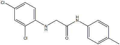 2-[(2,4-dichlorophenyl)amino]-N-(4-methylphenyl)acetamide Struktur