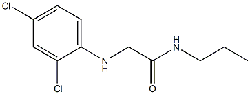 2-[(2,4-dichlorophenyl)amino]-N-propylacetamide Struktur