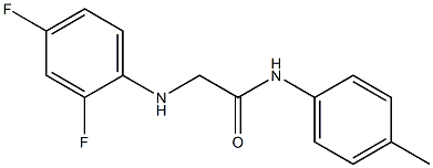 2-[(2,4-difluorophenyl)amino]-N-(4-methylphenyl)acetamide Struktur