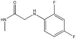 2-[(2,4-difluorophenyl)amino]-N-methylacetamide Struktur