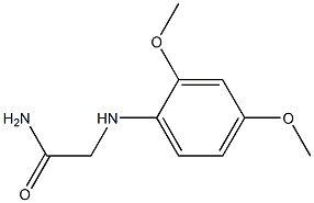 2-[(2,4-dimethoxyphenyl)amino]acetamide Struktur