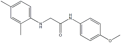 2-[(2,4-dimethylphenyl)amino]-N-(4-methoxyphenyl)acetamide Struktur