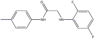 2-[(2,5-difluorophenyl)amino]-N-(4-methylphenyl)acetamide Struktur