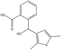 2-[(2,5-dimethylthiophen-3-yl)(hydroxy)methyl]benzoic acid Struktur