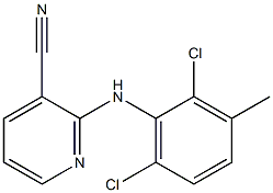 2-[(2,6-dichloro-3-methylphenyl)amino]pyridine-3-carbonitrile Struktur