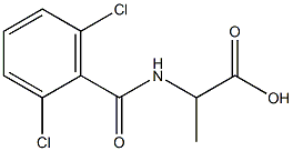 2-[(2,6-dichlorophenyl)formamido]propanoic acid Struktur