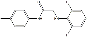 2-[(2,6-difluorophenyl)amino]-N-(4-methylphenyl)acetamide Struktur