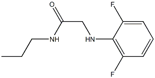 2-[(2,6-difluorophenyl)amino]-N-propylacetamide Struktur