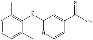 2-[(2,6-dimethylphenyl)amino]pyridine-4-carbothioamide Struktur