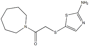 2-[(2-amino-1,3-thiazol-5-yl)sulfanyl]-1-(azepan-1-yl)ethan-1-one Struktur